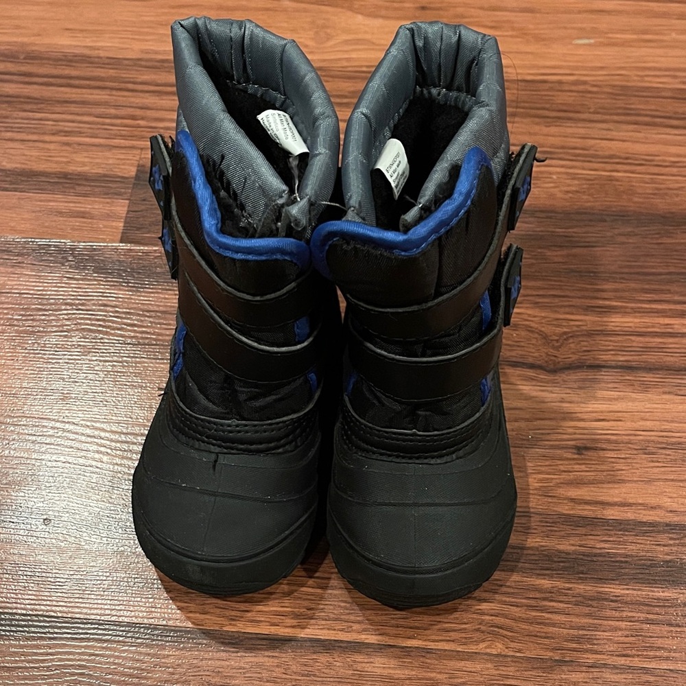 Toddler Black and Blue Winter Boots